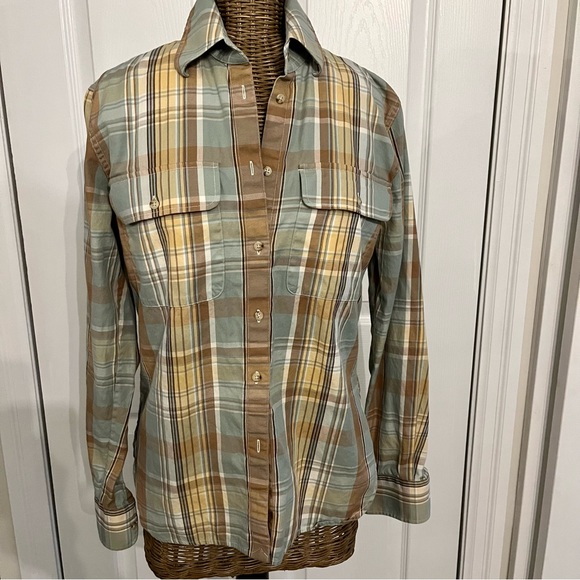 Lauren Ralph Lauren Plaid Button Up shirt , Sz S - Picture 1 of 9